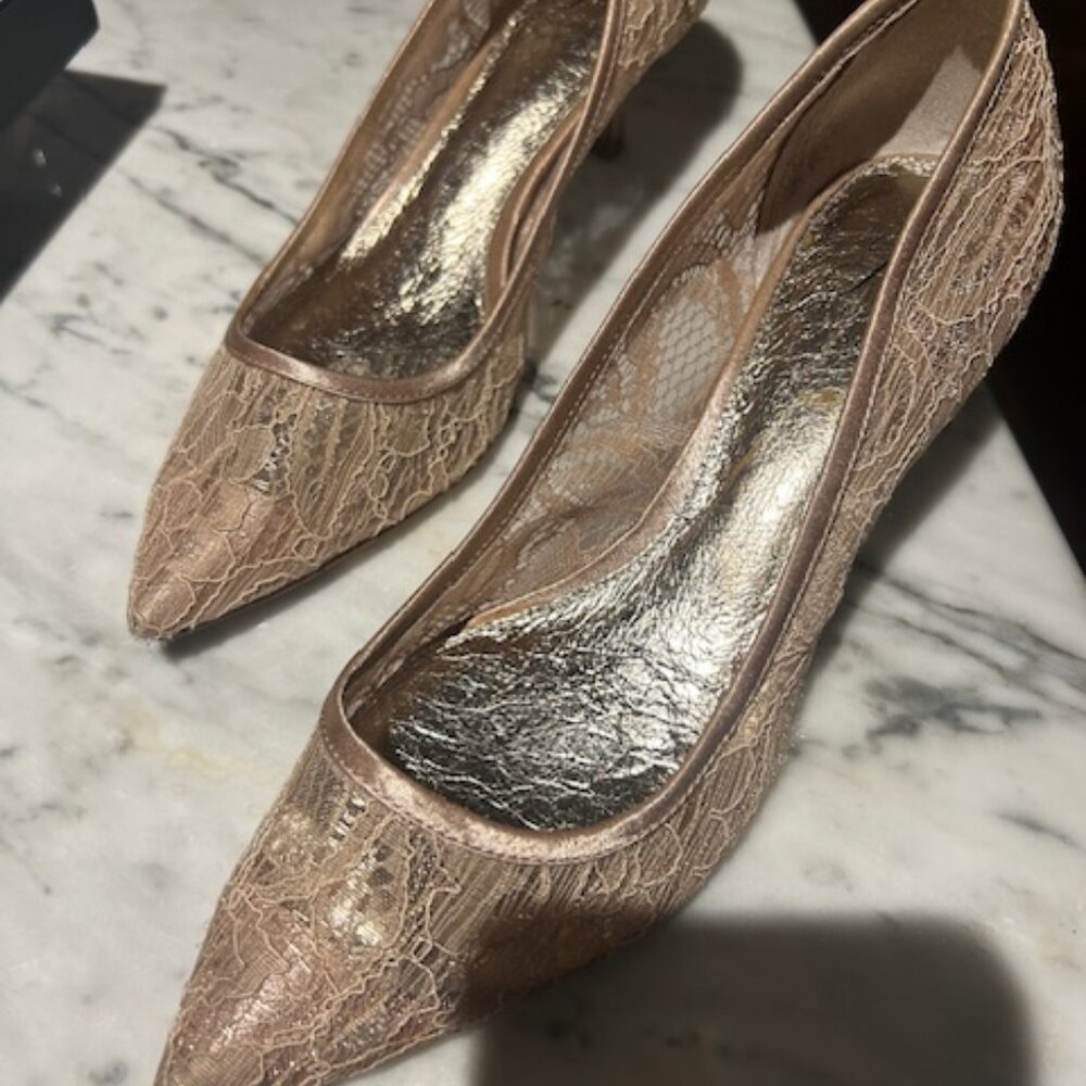 Champagne Lace Adrianna Papell heels